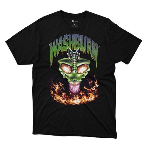 Camiseta Washburn Alien Dime Dimebag Darrell Pantera 100% Algodão ...
