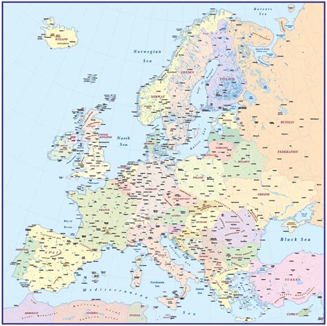 Maps Of Europe And European Countries Political Maps