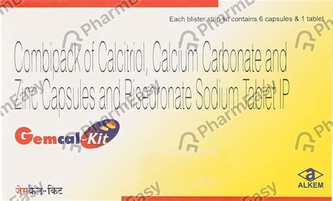 Gemcal Kit 500 MG Capsule & Tablet Combikit (7): Uses, Side Effects ...