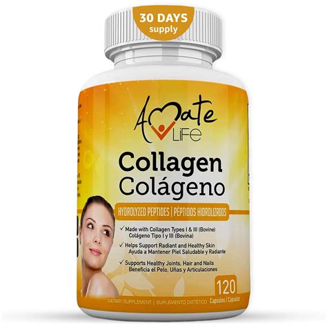 Buy Colageno Hidrolizado para Mujer y Hombre– Capsulas Colágeno para ...