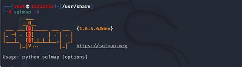 Sqlmap Tutorial Kali 的图像结果