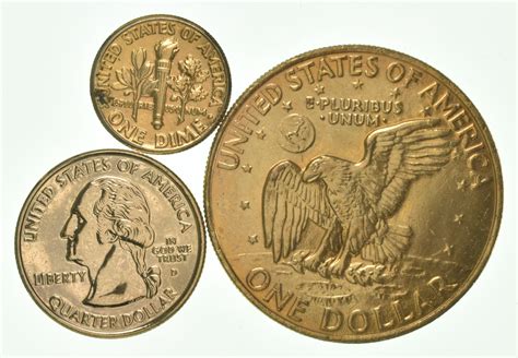 Solid 24K GOLD Plated Lot 1989-D Roosevelt Dime 2001-D North Carolina ...