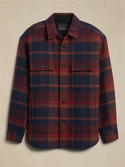 Heritage Plaid Shirt Jacket | Banana Republic