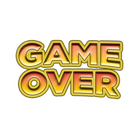 Image result for Game Over PNG