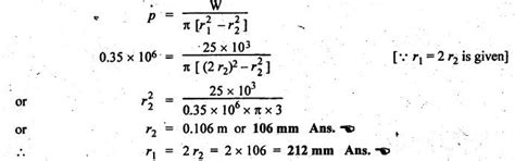 conical pivot bearing - Friction in Machine Elements - Theory of Machines