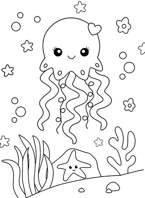 30+ Jellyfish Coloring Pages - Free Printable PDF & Online Coloring