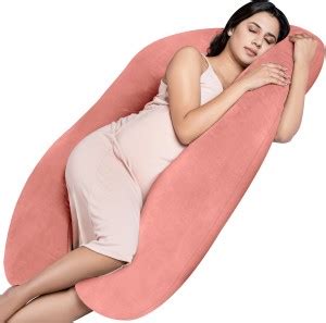 MY ARMOR Microfibre Pregnancy Pillow Pack of 1 Solid Full Body U Shaped ...