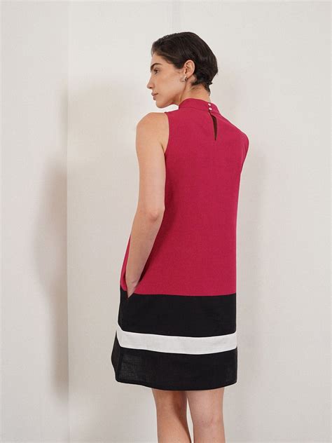 Buy Pink Cotton Shift Dress Online | FableStreet
