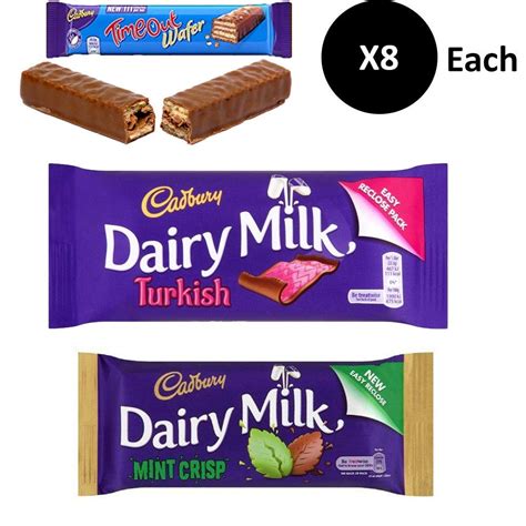Cadburys Timeout Cadbury Dairy Milk Turkish Cadbury Mint Crisp Bars ...