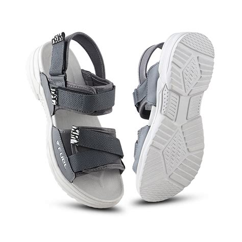 FUEL Combat-01 Breathable & Anti-Skid Outdoor Sandals For Men's (Grey ...
