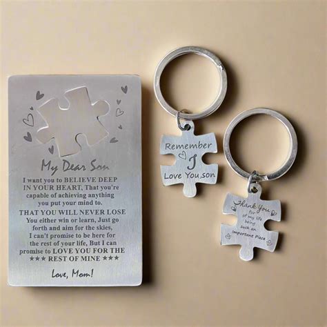 My Dear Son Wallet Card Inspirational Message with Keyring – Streetsoul ...