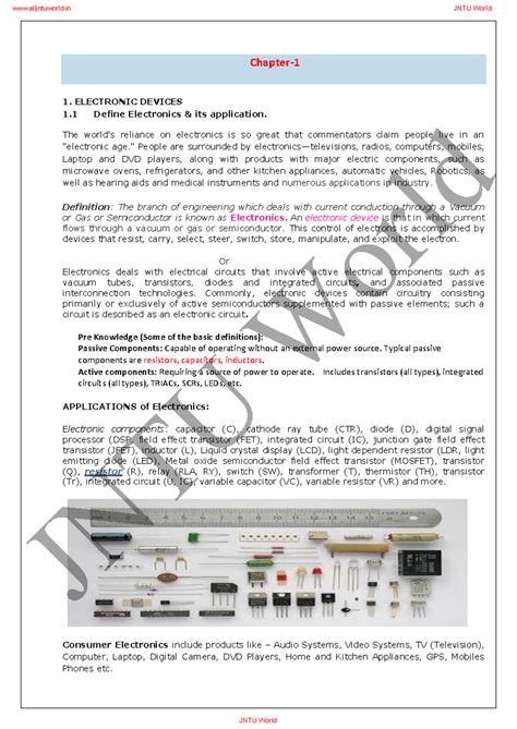 BEE - BEEE - Chapter- 1. ELECTRONIC DEVICES 1 Define Electronics & its ...