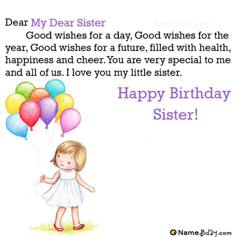 Dear sister, I loved you yesterday I love you still I always have and I ...