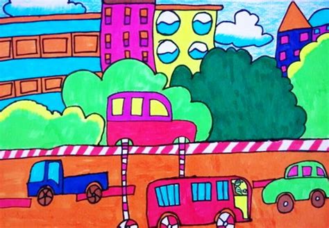 少儿书画作品-未来的交通/儿童书画作品未来的交通欣赏_中国少儿美术教育网