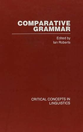 Buy Comparative Grammar Crit Con Vol1 Book Online at Low Prices in ...