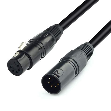 SiYear DMX-512 XLR 5 Pin Male to XLR 5 Pin Female DMX Lighting Cable(1 ...