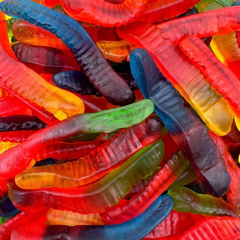 Amazon.com : Sour Neon Gummy Worms Candy | 2-Pound Pack | Assorted ...