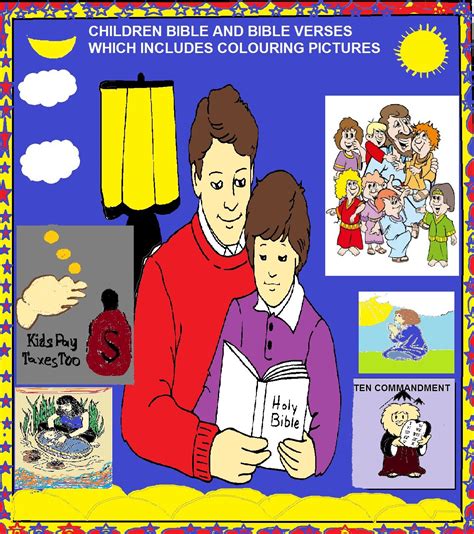 children bible Verses which include colouring pictures and bible story ...