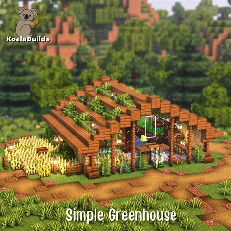 Image result for Minecraft Greenhouse Tutorials Small