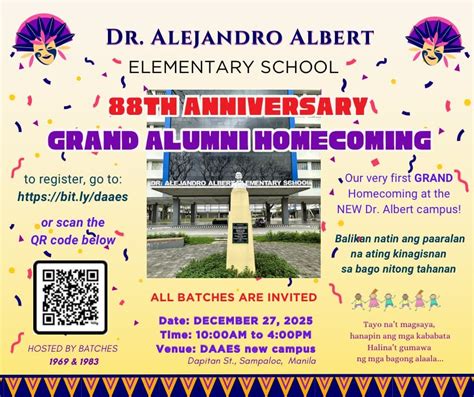 DAAES Alumni Homecoming 2025, 2110 Dapitan Street, Sampaloc, 1008 ...
