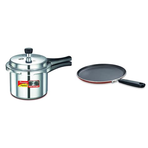 Buy Prestige Popular Plus Induction Base Aluminium Pressure Cooker, 3 ...