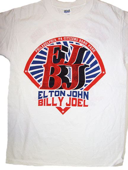 Elton John & Billy Joel Philadelphia 2009 Shirt: Woodstock Trading Company