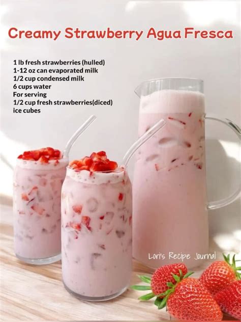 Creamy Strawberry Agua Fresca - How Can This