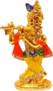 Radha Krishna Shringar Store Krishna Idol on Metal Statue for Car ...