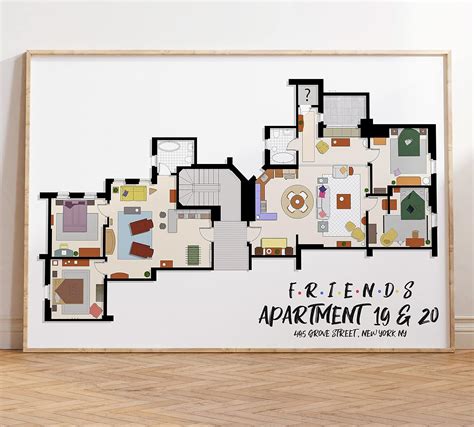 Friends TV Show Apartment Floor Plan - Detailed Philippines | Ubuy
