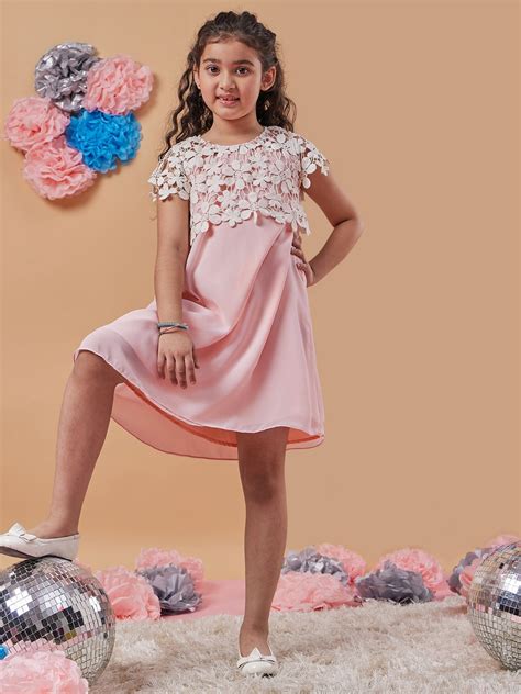 Shop Peach GPO Dress for Girls Online