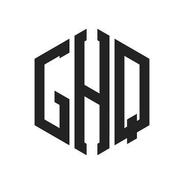 Ghq logo design initial letter ghq monogram logo using hexagon shape ...