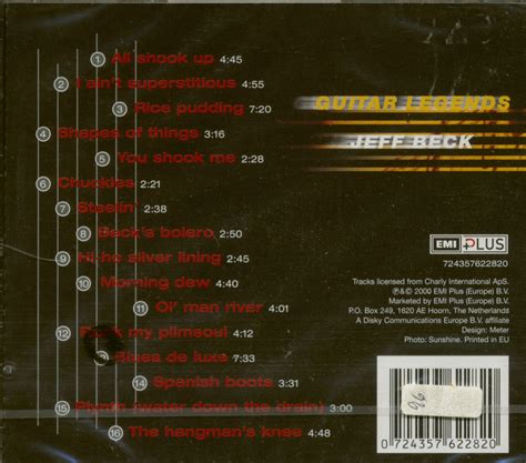 Jeff Beck CD: Guitar Legends Series (CD) - Bear Family Records