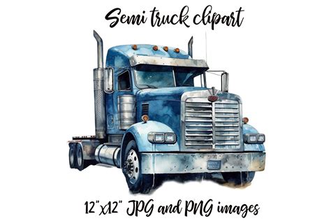 Semi Truck Clipart (2522526) – Free Clipart #5657321 | Clipart Library