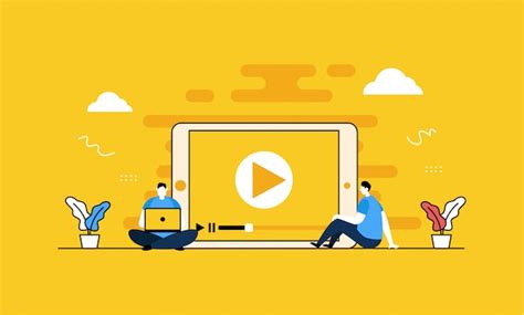 Video Player-Banner | Premium Vektor