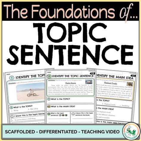 Image result for Topic Sentence Videos