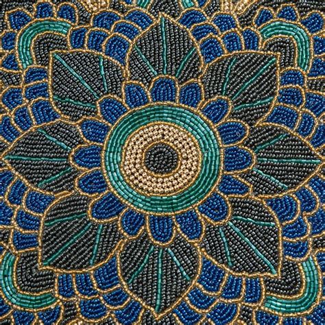 Buy Corsica Moksha Aipan Beaded Placemat from Corsica by Home Centre at ...