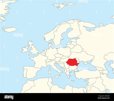 Location map of ROMANIA, EUROPE Stock Vector Image & Art - Alamy