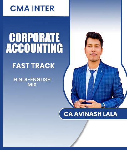 CMA Inter Corporate Accounting Fast Track | CA Avinash Lala