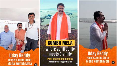 Maha Kumbh Mela 2025 : YuppTV CEO పాడి ఉదయ్ రెడ్డి పవిత్ర స్నానం ...