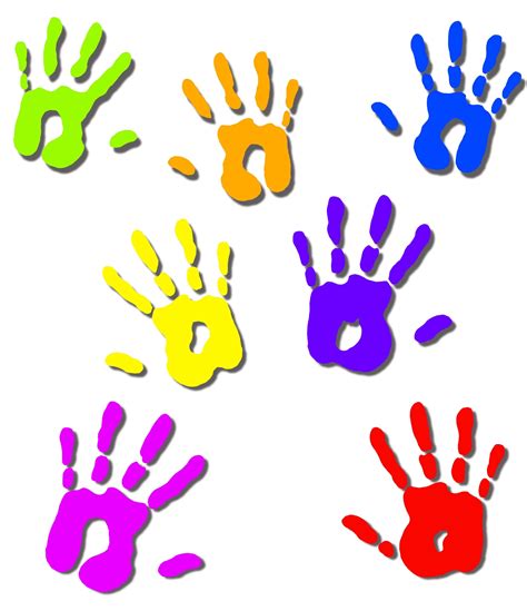 Preschool Handprint Clipart