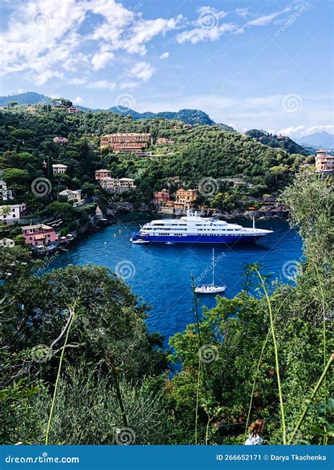 The Famous View from the Italian City of Portofino Stock Image - Image ...