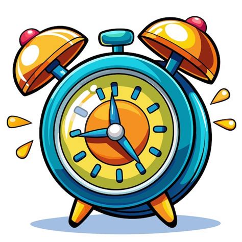 Alarm clock clipart vector | Premium AI-generated vector