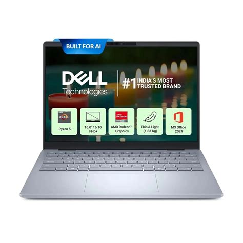 Dell 16, AMD Ryzen AI 5 340 6-core/12-thread Processor, 16GB LPDDR5X,