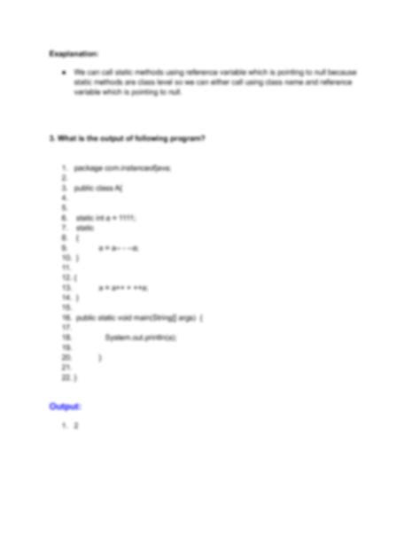 Image result for Java Core Coding Questions