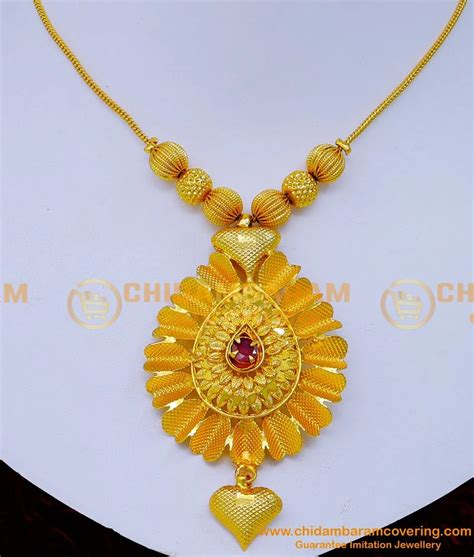 Buy Latest Light Weight Ruby Stone Necklace Designs for Ladies