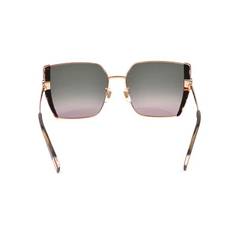 Buy Furla Women Full Uv Protected Metal Frame Green Lens Sunglasses (57 ...