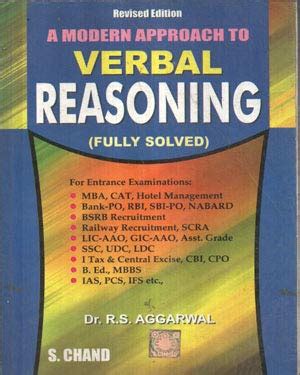 A Modern Approach to Verbal Reasoning ( Fully Solved ) By Dr. R S ...