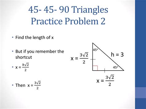 45 45-90 triangles | PPTX