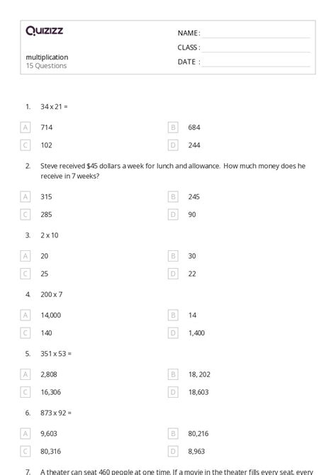 Image result for Multiplication 4th Class
