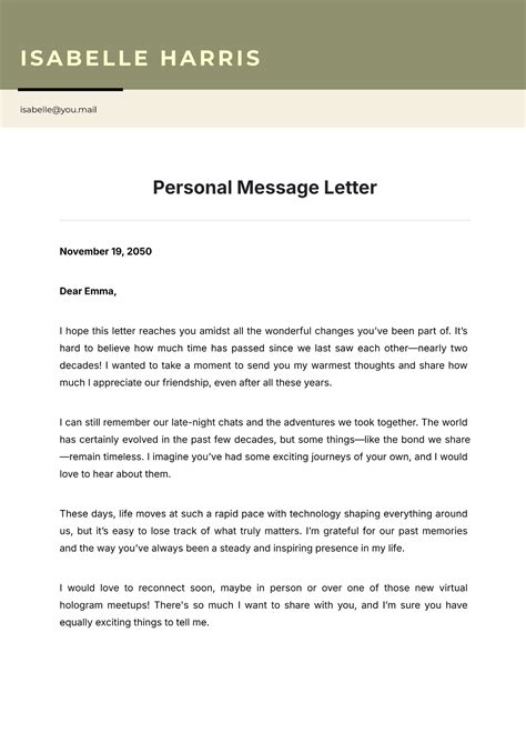 Mla Format Personal Letter - Infoupdate.org